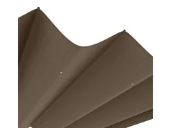 Teto de substituição para pergola 2.85 x 2m, lona de reposição, UV30 + proteção, com 8 furos de drenagem de chuva - Marrom