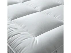 The White Stone Topper Casal | Protetor de Colchão Acolchoado com Enchimento 500 g/m² | Capa de Microfibra Respirável com Elásticos nos Cantos | 160x190