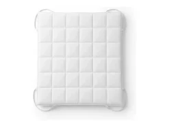 The White Stone Topper Casal | Protetor de Colchão Acolchoado com Enchimento 500 g/m² | Capa de Microfibra Respirável com Elásticos nos Cantos | 160x190