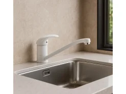 Théo torneira de lavatório branca Essebagno