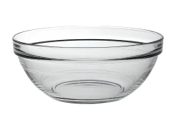 Tigela de salada transparente empilhável em vidro temperado resistente a choques - Lys 17cm 97cl Duralex