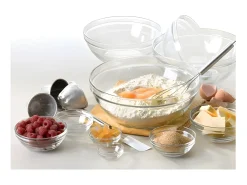 Tigela de salada transparente empilhável em vidro temperado resistente a choques - Lys 17cm 97cl Duralex