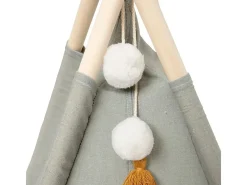 Tipi infantil Wapi Blue 120 cm - Enrolável, portátil, poliéster/algodão