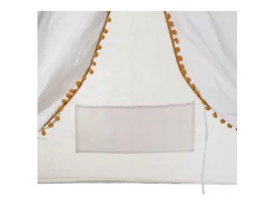 Tipi Infantil Wapi Branco 120 cm - Enrolável e portátil em Poliéster e Algodão