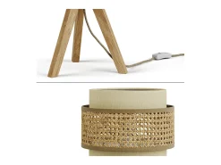 Tischlampe creme 26x26x45 morten