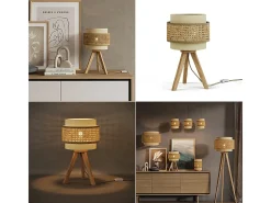 Tischlampe creme 26x26x45 morten