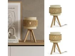 Tischlampe creme 26x26x45 morten