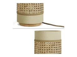 Tischlampe creme 17.5x17.5x26.5 morten