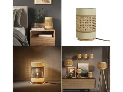 Tischlampe creme 17.5x17.5x26.5 morten