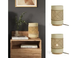 Tischlampe creme 17.5x17.5x26.5 morten
