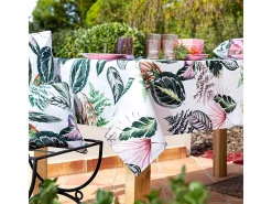 Toalha de mesa de resina verde Naf Naf TROPALM