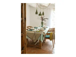 Toalha de mesa reciclada Grace Camelo 140 x 140 cm