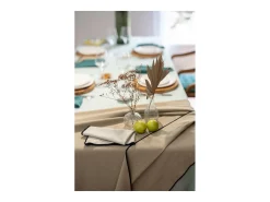 Toalha de mesa reciclada Grace Camelo 140 x 250 cm