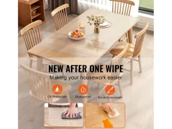 Toalha de Mesa Transparente SucceBuy Protetor de Mesa em PVC 46 x 91 cm, Capa de Mesa em Plástico Transparente, 1,5 mm de Espessura