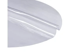 Toalha de Mesa Transparente SucceBuy Protetor de Mesa em PVC, Capa Redonda de Plástico Transparente de 123 cm, 1,5 mm de Espessura