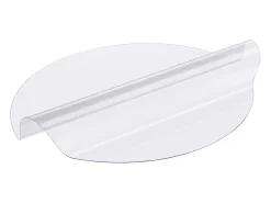 Toalha de Mesa Transparente SucceBuy Protetor de Mesa em PVC, Capa Redonda de Plástico Transparente de 106 cm, 2 mm de Espessura