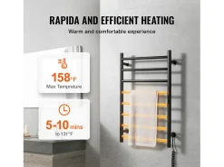 Toalheiro Aquecido SucceBuy Toalheiro Aquecido com 8 Barras
