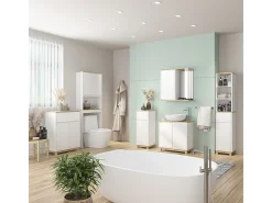 Toilettenschrank branco 60x20x163 livia