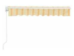 Toldo com manivela 350 x 250 cm amarelo e branco 03_0008311