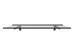 Toldo de porta em alumínio L150 x l90 cm inclinado preto - DALEPO