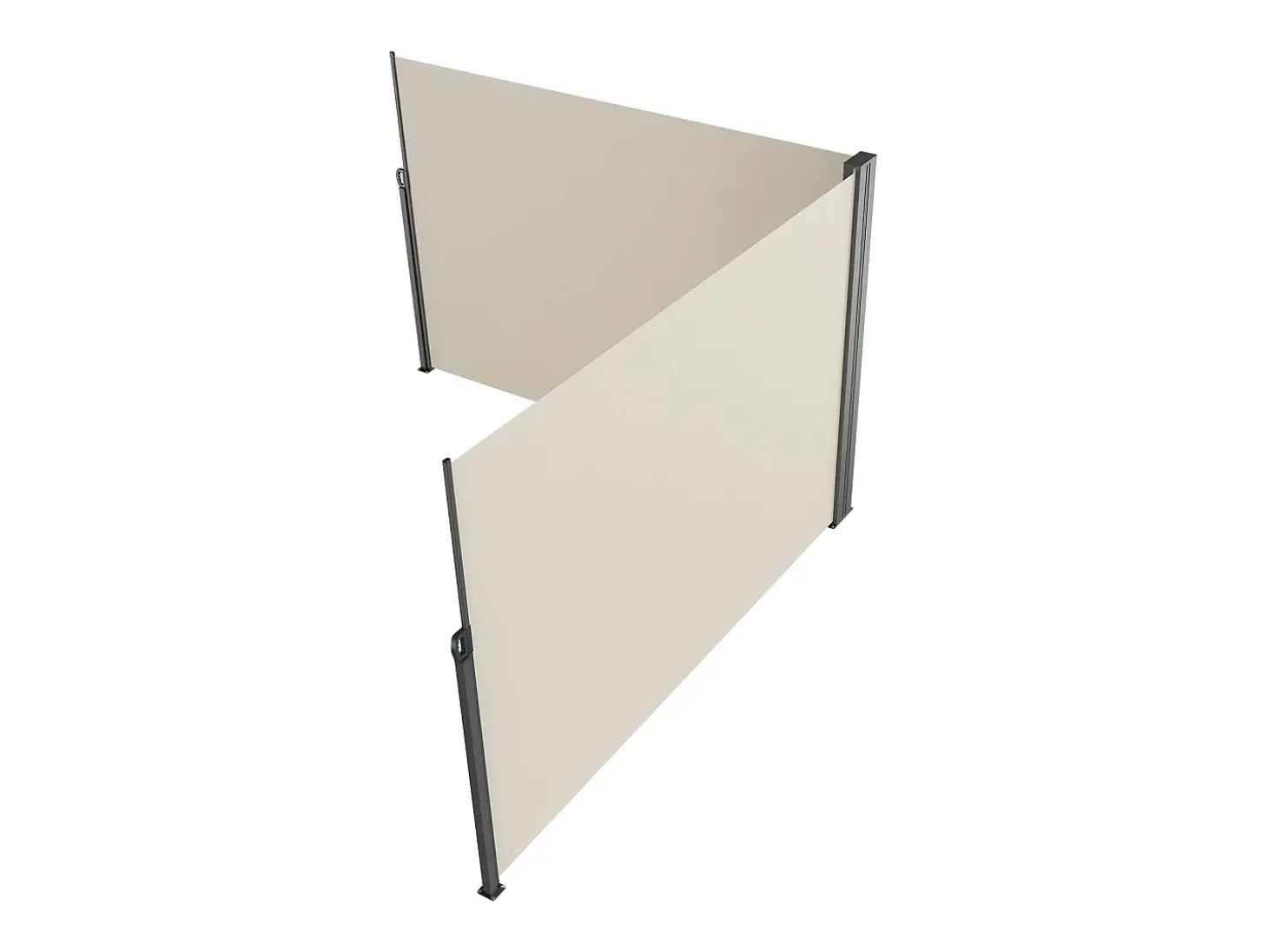 Toldo Lateral Retratil SucceBuy, 200 x 600 cm, veda de Separação para Pátio, Quintal, Varanda