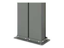 Toldo lateral retrátil/tela de privacidade para pátio jardim terraço varanda 200 x 600 cm vermelho 02_0007472