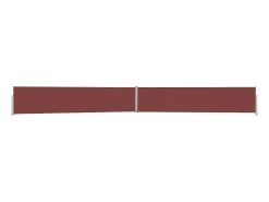 Toldo lateral retrátil/tela de privacidade para pátio jardim terraço varanda 140 x 1200 cm marrom 02_0007235