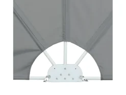 Toldo lateral retrátil/tela de privacidade para pátio jardim terraço varanda 240 x 160 cm cinza 02_0007072