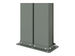 Toldo lateral retrátil/tela de privacidade para pátio jardim terraço varanda 180 x 600 cm vermelho 02_0007469