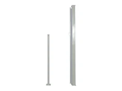 Toldo lateral retrátil/tela de privacidade para pátio jardim terraço varanda 160 x 300 cm cinza 02_0007273