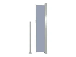 Toldo lateral retrátil/tela de privacidade para pátio jardim terraço varanda 160 x 300 cm cinza 02_0007273