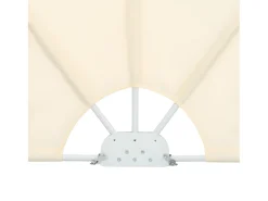 Toldo lateral retrátil/tela de privacidade para pátio jardim terraço varanda 400 x 200 cm creme 02_0007069