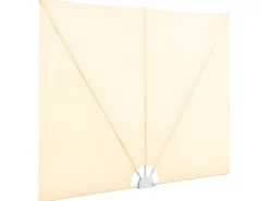 Toldo lateral retrátil/tela de privacidade para pátio jardim terraço varanda 240 x 160 cm creme 02_0007066