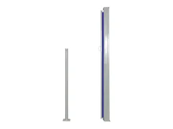 Toldo lateral retrátil/tela de privacidade para pátio jardim terraço varanda 140 x 300 cm azul 02_0007088