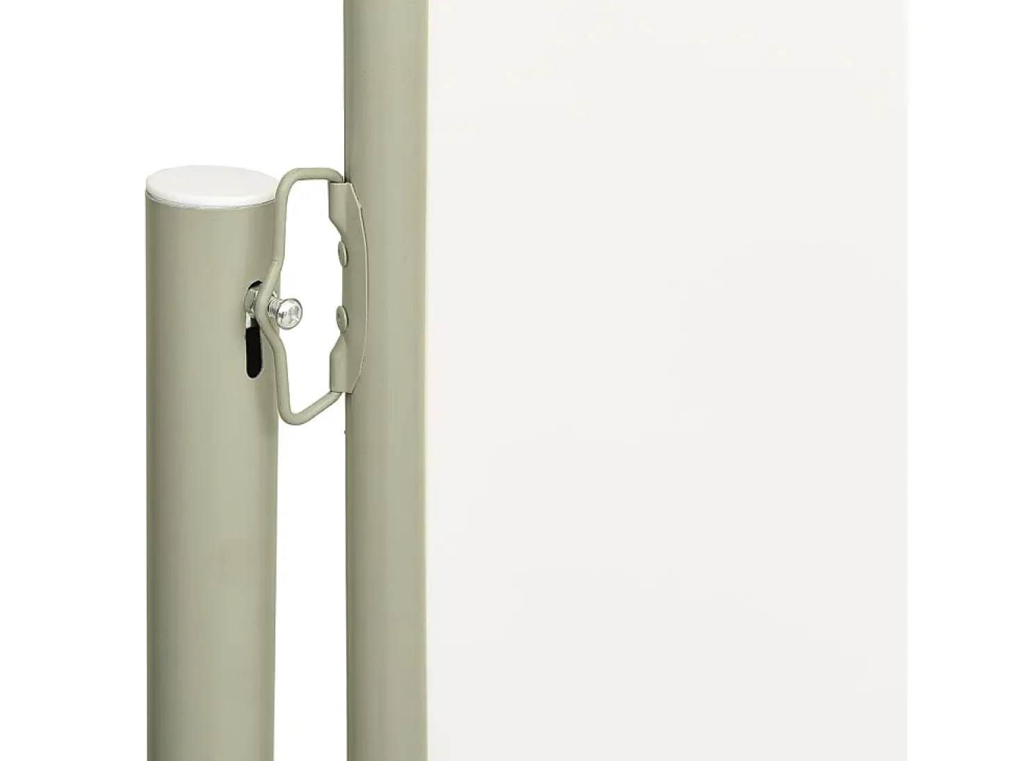 Toldo lateral retrátil/tela de privacidade para pátio jardim terraço varanda 200 x 600 cm creme 02_0007364