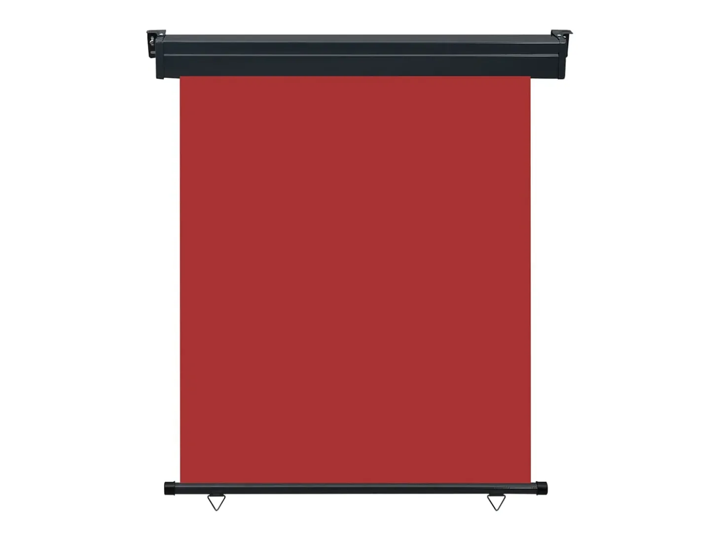 Toldo lateral retrátil/tela de privacidade para pátio jardim terraço varanda 140 x 250 cm vermelho 02_0007017