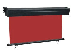 Toldo lateral retrátil/tela de privacidade para pátio jardim terraço varanda 140 x 250 cm vermelho 02_0007017