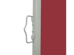 Toldo lateral retrátil/tela de privacidade para pátio jardim terraço varanda 170 x 300 cm vermelho 02_0007320