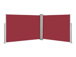 Toldo lateral retrátil/tela de privacidade para pátio jardim terraço varanda vermelho 100 x 1000 cm 02_0007450