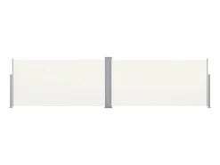 Toldo lateral retrátil/tela de privacidade para pátio jardim terraço varanda 160 x 600 cm creme 02_0007099