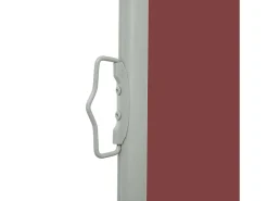 Toldo lateral retrátil/tela de privacidade para pátio jardim terraço varanda 100 x 500 cm marrom 02_0007192