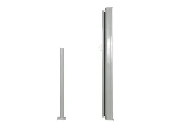 Toldo lateral retrátil/tela de privacidade para pátio jardim terraço varanda 120 x 300 cm preto 02_0007085