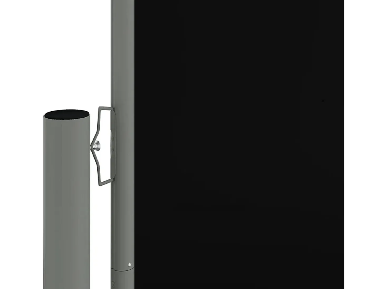 Toldo lateral retrátil/tela de privacidade para pátio jardim terraço varanda 180 x 1000 cm preto 02_0007441