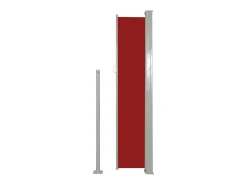 Toldo lateral retrátil/tela de privacidade para pátio jardim terraço varanda 160 x 500 cm vermelho 02_0007097