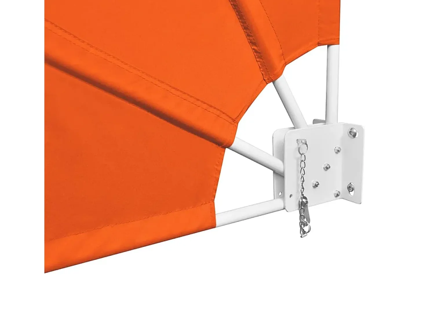 Toldo lateral retrátil/tela de privacidade para pátio jardim terraço varanda 140 x 140 cm terracota 02_0007061