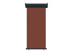 Toldo lateral retrátil/tela de privacidade para pátio jardim terraço varanda 80 x 250 cm marrom 02_0007041