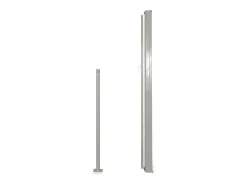 Toldo lateral retrátil/tela de privacidade para pátio jardim terraço varanda 160 x 300 cm creme 02_0007049