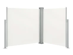 Toldo lateral retrátil/tela de privacidade para pátio jardim terraço varanda 170 x 600 cm creme 02_0007053