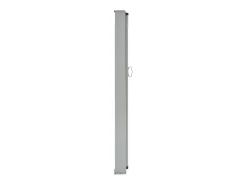 Toldo lateral retrátil/tela de privacidade para pátio jardim terraço varanda 140 x 300 cm marrom 02_0007229