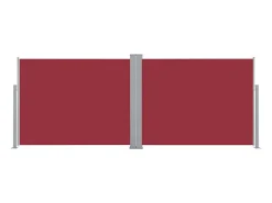 Toldo lateral retrátil/tela de privacidade para pátio jardim terraço varanda vermelho 140 x 1000 cm 02_0007457